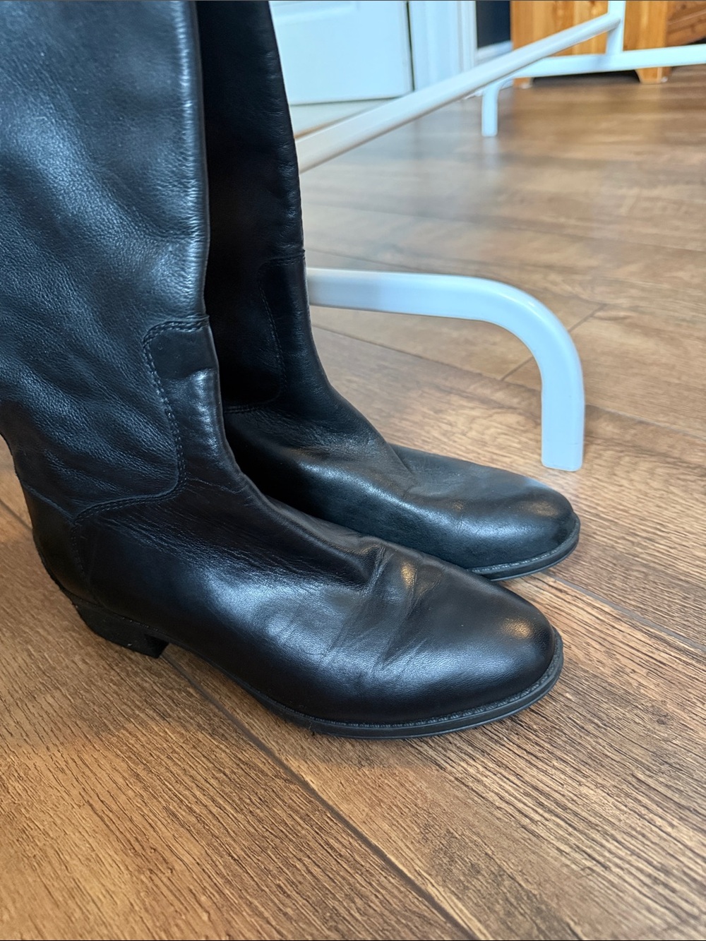 Sam Edelman Black Leather Tall Riding Boots - Picture 6 of 6